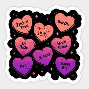 Goth Valentine Sweethearts Sticker